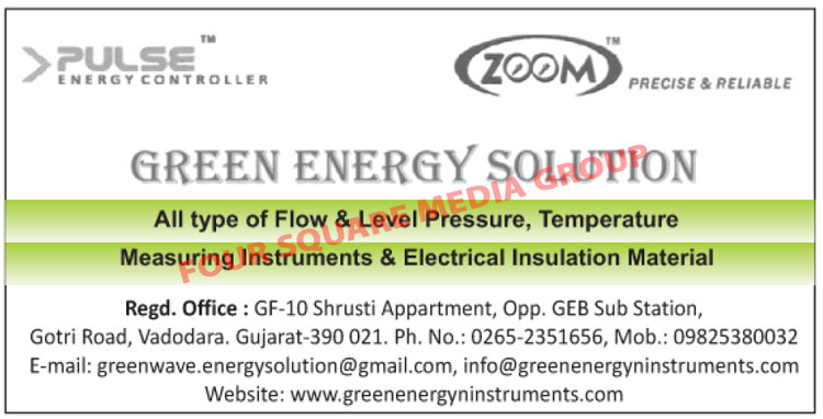 Flow Pressure Measuring Instruments, Level Pressure Measuring Instruments, Temperature Measuring Instruments, Electrical Insulation Materials, Measuring Instruments, Pressure Measuring Instruments