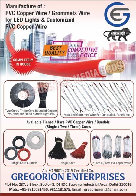 Led Light PVC Copper Wires, Led Light Grommets Wires, PVC Copper Wires, Flood Light Two Core Rounded Copper PVC Wires, Street Light Two Core Rounded Copper PVC Wires, Flood Light Three Core Rounded Copper PVC Wires, Street Light Three Core Rounded Copper PVC Wires, Concealed Moulded Grommet Wires, Panel Moulded Grommet Wires, Tinned PVC Copper Wires, Bare PVC Copper Wires, Single Core Bundles, Two Core Bundles, Three Core Bundles, Single Cores