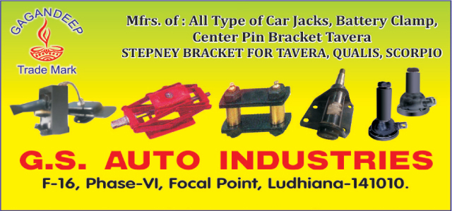 Car Jacks Car Battery Clamp Car Center Pin Bracket Car Stepney Bracket G S Auto Industries Manufacturers In Ludhiana