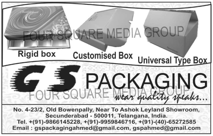 Rigid Boxes, Customised Boxes, Customized Boxes, Universal Type Boxes, Fancy Boxes, Export Boxes