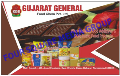 Ice Cream Stabilizers, Custard Powder, Jelly Cube, Jam, Tomato Ketchup, Drinking Chocolate, Fruit Crush, Chocolate Paste, Natural Food Colour, Sorbic Acid, MSG, Potassium Sorbate, Potato Flakes, Garlic Powder, Onion Powder