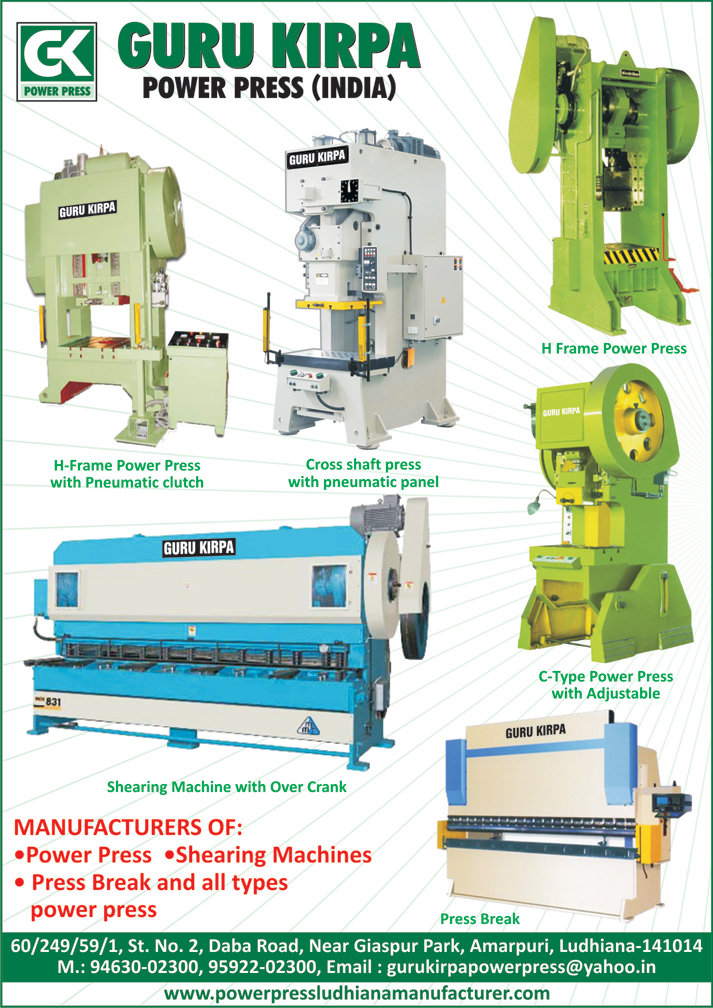 H Frame Power Presses, Cross Shaft Press With Pneumatic Panels, H Frame Power Press With Pneumatic Clutches, C Type Power Press With Adjustable, Shearing Machine With Over Cranks, Power Presses, Shearing Machines, Press Brakes