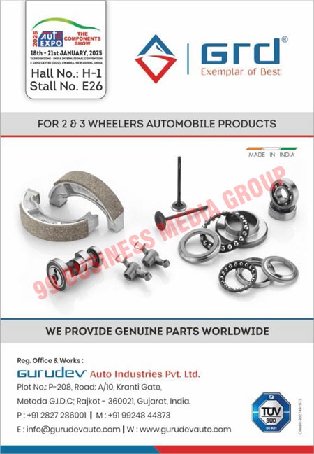 Automotive Products, Automotive Spare Parts, Two Wheeler Spare Parts, Three Wheeler Spare Parts, Steering Column Bearings, Ball Bearings, Camshafts, Rocker Arms, Engine Valves, Two Wheeler Automobile Parts, Three Wheeler Automobile Parts