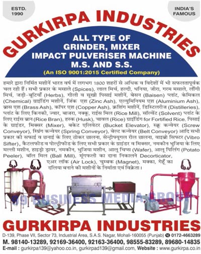 Chemical Grinding Machines, Dry Grinding Machines, Liquid Grinding Machines, Fully Automatic Chilly Grinding Plants, Suction Type Pulverisers, Spices Grinding Machines, Impact Pulverisers, Zinc Ash Crushing Pulverisers, Centrifugal Sievers, Petro Coke Pulverising Gas, Glass Factories Coal Fuel Save Devices, Rerolling Mills Coal Fuel Save Devices, Distilleries, Mild Steel Body Agricultural Pulverisers, Automatic Grain Grinding Plants, Chemical Grinding Impact Pulverisers, Stone Grinding Impact Pulverisers, Metal Grinding Impact Pulverisers, Baisen Impact Pulverisers, Mild Steel Body Disintegrator Hammer Mills, Mild Steel Body Pipes, Nalidar Coal Briquetting Machines, Mild Steel Body Engg Type, Badami Coal Briquetting Machines, Ribbon Blenders, Husk Grinders, Spice Grinder Pulverisers, Herbs Grinder Pulverisers, Salt Feed Micro Grinders, Soda Grinder Pulverisers, Poultryfeed Micro Grinder Pulverisers, Ball Mill Type Mixer Machines, U Type Poultryfeed Mixers, Drum Type Poultryfeed Mixers, Dalia Making Machines, De Stoner Machines, Stone Separator Machines, Chhalna Cutting Machines, Decorticator Opener Machines, Supari Bolder Cutting Machines, Chips Cutting Machines, Pista Cutting Machines, Potato Peeling Machines, Chips Making Machines, Bhujiya Making Machines, Namkeen Making Machines, Hydro Dryer Machines, Malli Mixers Machines, Dhoop Batti Machines, Peethi Wet Machines, Zeera Cutters, Cumin Seed Cutters, Sounf Moose Cutters, Ajwain Moose Cutters, Ribbon Blender Mixers, Pneumatic Absorber System Plants, Chemical Machines, Coal Machines, Rice Husk Machines, Herbs Machines, Fully Automatic Machines, Semi Automatic Chilli Grain Grinding Plants, Turmeric Grinding Plants, Poultry Feed Micro Grinders, Ball Mills, U Box Type Mixers, Ziras Moose Cutters, Baisen Grinding Pulverisers, Distillesied Grain Grinding Plants, Spices Grain Grinding Plants, Stone Grinding Pulverisers, Zinc Ash Grinding Pulverisers, Disintegrator Coal Briquetting Machines, Soda Feed Micro Grinders, Groundnut Decorater Machines, Impact Pulverizer Machines, Spices Grinder Machines, Belt Conveyors, Pet Coke Furnaces, Glass Melting Furnaces, Besan Grinding Impact Pulverizer Machines, Potato Chip Making Machines, Grinder Machines, Mixer Machines, Potato Peelers, Chemical Grinding Machines, Groundnut Roasters, Coal Briquettes Making Machines, Nalidar Coal Making Machines, Screw Worm Belt Conveyor Machines, Rice Husk Bran Grinder Pulverizer Machines, Cool Spices Gram Flour Grinder Pulverizer Machines, Steel Body Machines, Centrifugal Siever Machines, Cattle Feed Grinder Machines, Poultry Feed Grinder Machines, Disintegrator Hammer Mill Machines, Soap Making Machineries, Hammer Mills, Cattle Feed Plants, Cattle Feed Machines, Z Elevators