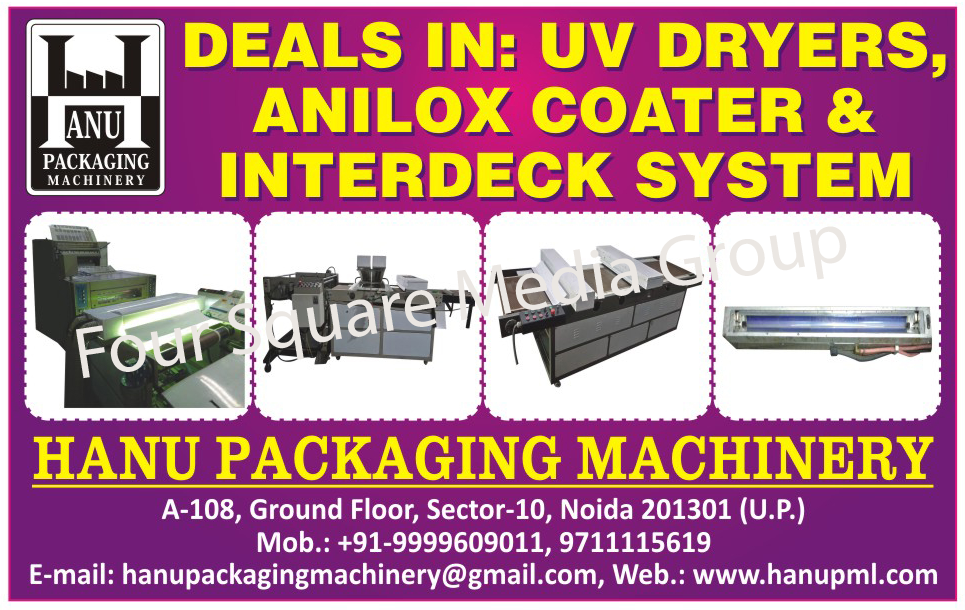 UV Dryers, Anilox Coaters, Interdeck Systems