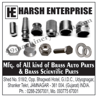 Auto Parts, Brass Parts, Brass Scientific Parts, Automotive Spare Parts