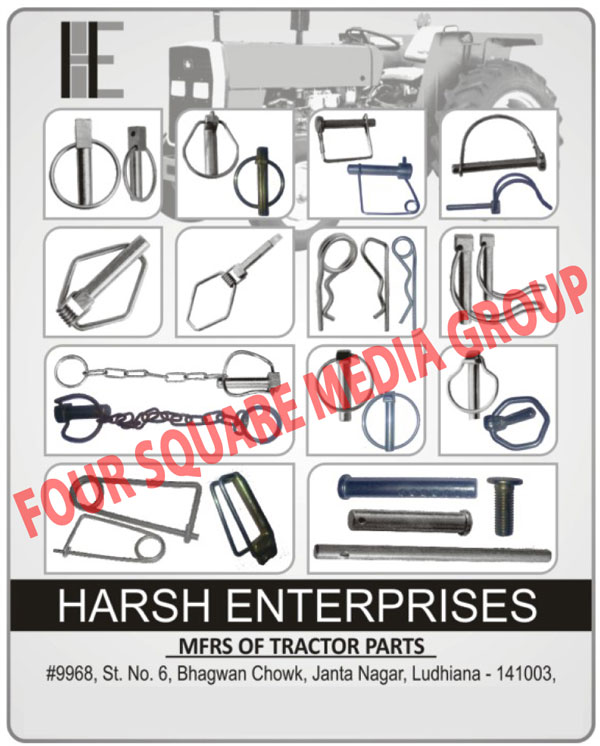 Clevis Pins, PTO Pins, Linch Pins, Tractor Linkage Parts, Tractor Hub Bolts, Tractor Parts, Safety Linch Pins, Tube Linch Pins, Coil Tension PTO Pins, Single Hole Clevis Pins, R Pins, Square Head Linch Pins, Wire Tab Lock Pins, Stabilizer Linch Pins, Taper Head Linch Pins, Square PTO Lock Pins, Chain Linch Pins