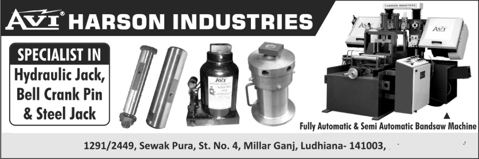 Hydraulic Jacks, Bell Crank Pins, Steel Jacks, Bandsaw Machines,Automotive jacks, Workshop Equipments, Jack Rod