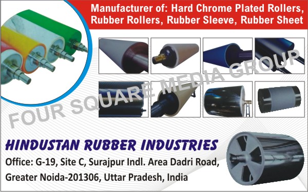 Hard Chrome Plated Rollers, Rubber Rollers, Rubber Sleeves, Rubber Sheets