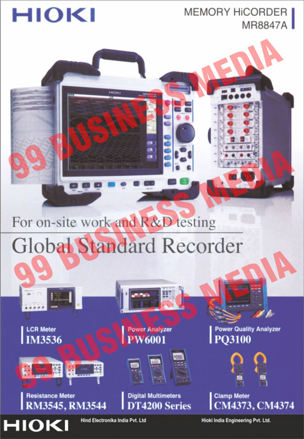 LCR Meters, Power Analyzers, Power Quality Analyzers, Resistance Meters, Digital Multimeters, Clamp Meters, High Precisions, Sensors, Transducers