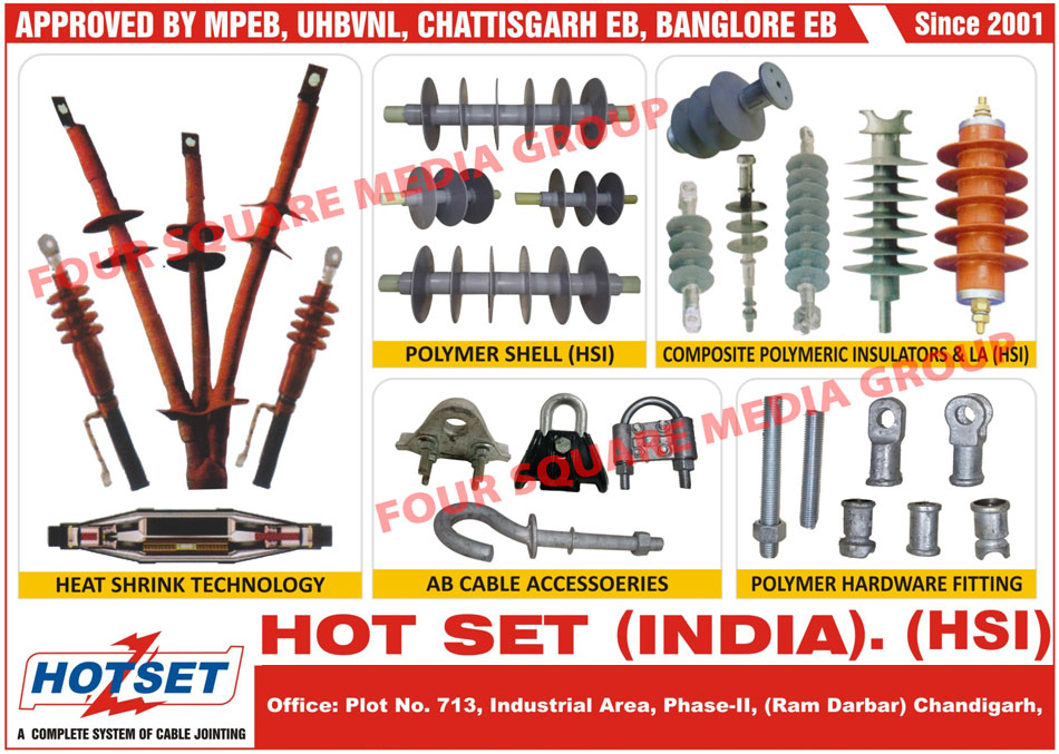 Composite Polymeric Insulators, Chemical Earthing Systems, Heat Shrink Technology, Polymer Shell, AB Cable Accessories, Polymer Hardware Fittings