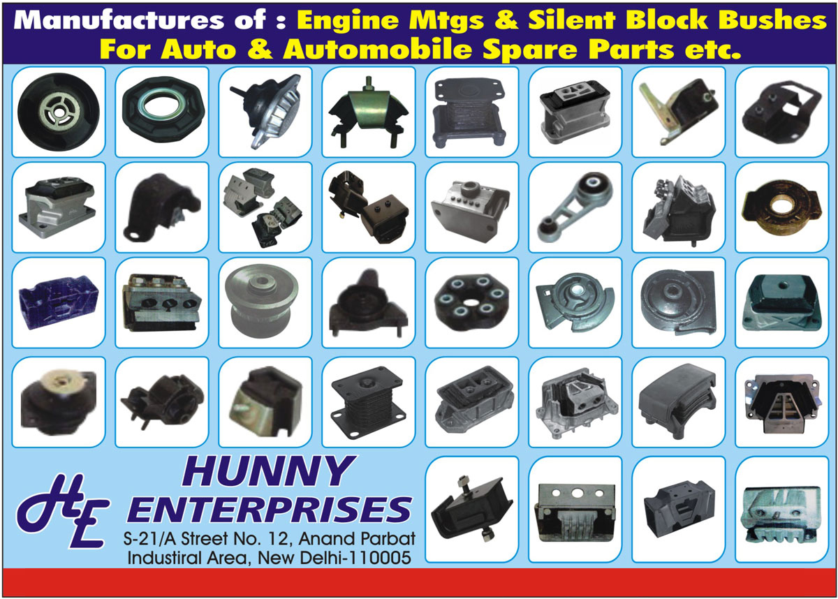 Engine Mountings, Silent Block Bushes