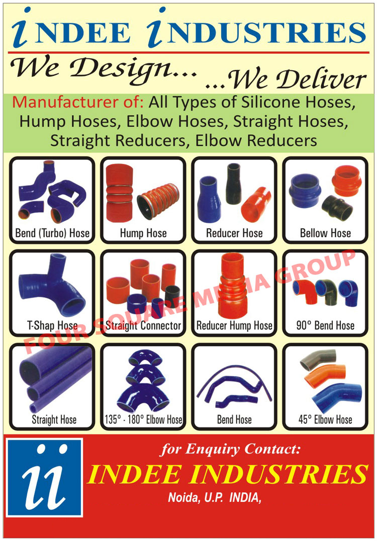 Silicon Hoses, Hump Hoses, Elbow Hoses, Straight Hoses, Straight Reducers, Elbow Reducers, Bellow Hoses, Bend Hoses, Turbo Hoses,Reducer Hoses, Elbow Reducers Hoses, Hoses, Automotive Hoses, T Shape Hoses, Straight Connectors, Reducer Hump Hoses