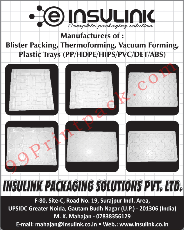 Blister Packings, Thermoforming, Vacuum Forming, Plastic Trays, PP Plastic Trays, HDPE Plastic Trays, HIPS Plastic Trays, PVC Plastic Trays, DET Plastic Trays, ABS Plastic Trays,Packaging Crates, Packaging Materials, Acetate Boxes, Pallets, Boxes