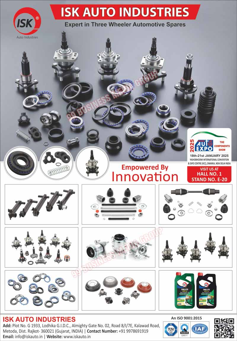 Three Wheeler Automotive Spare Parts, Three Wheeler Spares Parts, Two Wheeler Parts, Three Wheeler Parts, Ball Bearings, Three Wheeler Components, Two Wheeler Components, Brake Drum Assemblies, Plastic Components, Rubber Components, Trailer Arms, Front Axles, Rear Axles, Drive Shaft Assemblies, Steering Column Bearings