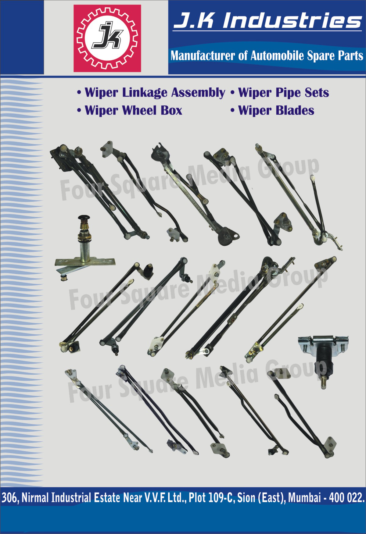 Automotive Wiper Linkage Assembly, Automotive Wiper Wheel Boxes, Automotive Wiper Pipe Sets, Automotive Wiper Blades, Automotive Spare Parts