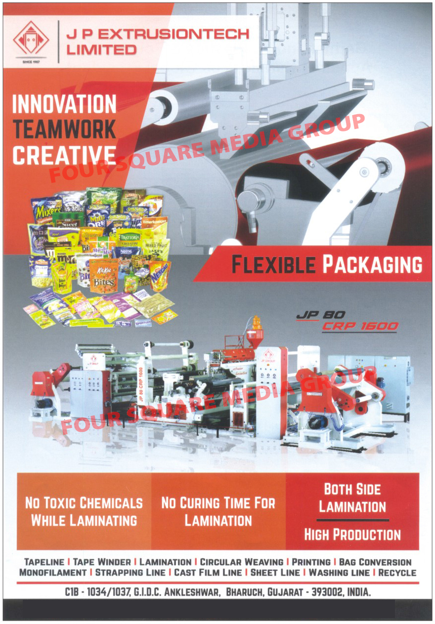 Flexible Packaging Solution, Tapeline, Tape Winder Line, Lamination Line, Circular Weaving Line, Printing Line, Bag Conversion Line, Monofilament Line, Strapping Line, Cast Film Line, Sheet Line, Washing Line, Recycle Line