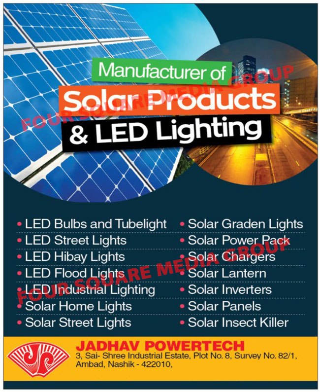 Led Lights, Solar Products, Led Bulbs, Led Tube Lights, Led Street Lights, Led High Bay Lights, Led Flood Lights, Led Industrial Lights, Solar Home Lights, Solar Street Lights, Solar Garden Lights, Solar Power Packs, Solar Chargers, Solar Lanterns, Solar Inverters, Solar Panels, Solar Insect Killers