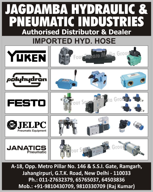 Hydraulic Hoses, Pneumatic Equipments