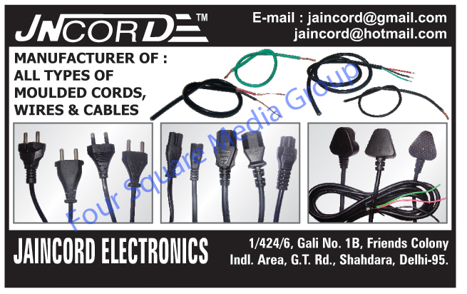 Power Cords, Cables, Cords Moulded, Wires, Moulded Cords, Molded Power Supply Cords, AC Cords, Computer Power Cord, 3 Pin Power Cord, USB Computer Cables, Co Axial Cable, Computer Networking Cables