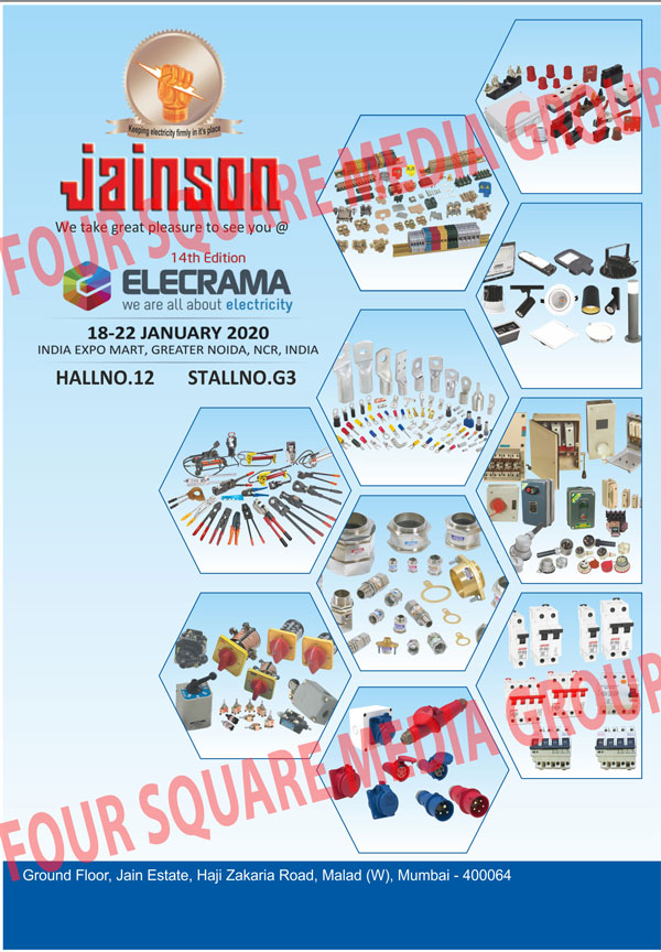 Cable Glands, Cable Terminal Ends, Crimping Tools, Terminal Blocks, Switchgear Products, Panel Accessories, Instrument Cooling Fans, Universal Type Terminals, Pressure Switches, Bakelite Strip Connectors