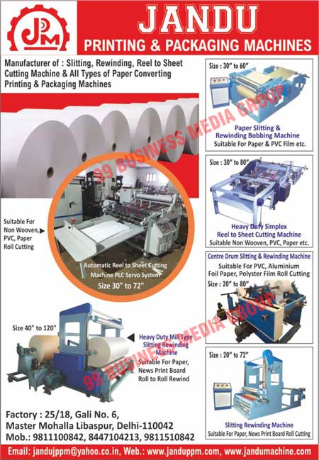 Paper Converting Machines, Printing Machines, Packaging Machines, Reel Sheet Cutting Machines, Sheet Cutting Machines, Mill Type Paper Slittings, Rewinding Machines, Mill Type Paper Rewinding Machines, Mill Type Paper Slitting Machines, Slitting Machines, Rewinding Machines, Lamination Machines, Rotary Sheet Cutting Machines, Winding Machines, Simplex Reel Cutting Machines, Slitting Winding Machines, Simplex Reel Sheet Cutting Machines, Wovens, PVSs, Paper Roll Cuttings, Heavy Duty Mill Machines, Slitting Rewinding Machines, Paper Slitting  Rewinding Bobbing Machines, Pvc Films, Heavy Duty Simplex Reel Sheet Cutting Machines, Suitable Non Wovens, Center Drum Slitting Machines, News Print Board Rolls, Cutting Machines, Paper Packaging Machines, Paper Slitting Machines, Paper Rewinding Bobbing Machines, PVC Film Rewinding Bobbing Machines, Non Wooven Heavy Duty Simplex Reel Sheet Cutting Machines, PVC Heavy Duty Simplex Reel Sheet Cutting Machines, Paper Heavy Duty Simplex Reel Sheet Cutting Machines, PVC Center Drum Slitting Machines, Aluminium Foil Paper Center Drum Slitting Machines, Polyester Film Roll Cutting Center Drum Slitting Machines, Paper Slitting Rewinding Machines, News Print Board Roll Cutting Slitting Rewinding Machines, Non Wooven Automatic Reel Sheet Cutting Machines, Non Wooven PLC Servo Systems, PVC Automatic Reel Sheet Cutting Machines, PVC PLC Servo Systems, Paper Roll Automatic Reel Sheet Cutting Machines, Paper Roll Cutting PLC Servo Systems, Paper Heavy Duty Mill Type Slitting Rewinding Machines, News Print Board Roll Heavy Duty Mill Type Slitting Rewinding Machines