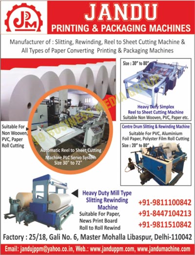 Paper Converting Machines, Printing Machines, Packaging Machines, Reel to Sheet Cutting Machines, Sheet Cutting Machines, Mill Type Paper Slittings, Rewinding Machines, Mill Type Paper Rewinding Machines, Mill Type Paper Slitting Machines, Slitting Machines, Lamination Machines, Rotary Sheet Cutting Machines, Winding Machines, Simplex Reel Cutting Machines, Slitting Winding Machines, Simplex Reel Sheet Cutting Machines, Paper Roll Cuttings, Heavy Duty Mill Machines, Slitting Rewinding Machines, Paper Slitting  Rewinding Bobbing Machines, Pvc Films, Heavy Duty Simplex Reel Sheet Cutting Machines, Suitable Non Wovens, Center Drum Slitting Machines, News Print Board Rolls, Cutting Machines, Paper Packaging Machines, Paper Slitting Machines, Paper Rewinding Bobbing Machines, PVC Film Rewinding Bobbing Machines, Heavy Duty Simplex Reel to Sheet Cutting Machines, PVC Heavy Duty Simplex Reel Sheet Cutting Machines, Paper Heavy Duty Simplex Reel Sheet Cutting Machines, Automatic Reel to Sheet Cutting Machines, PLC Servo Systems, Heavy Duty Mill Type Slitting Rewinding Machines, Center Drum Rewinding Machines, Paper Converting Printing Machines, Paper Converting Packaging Machines