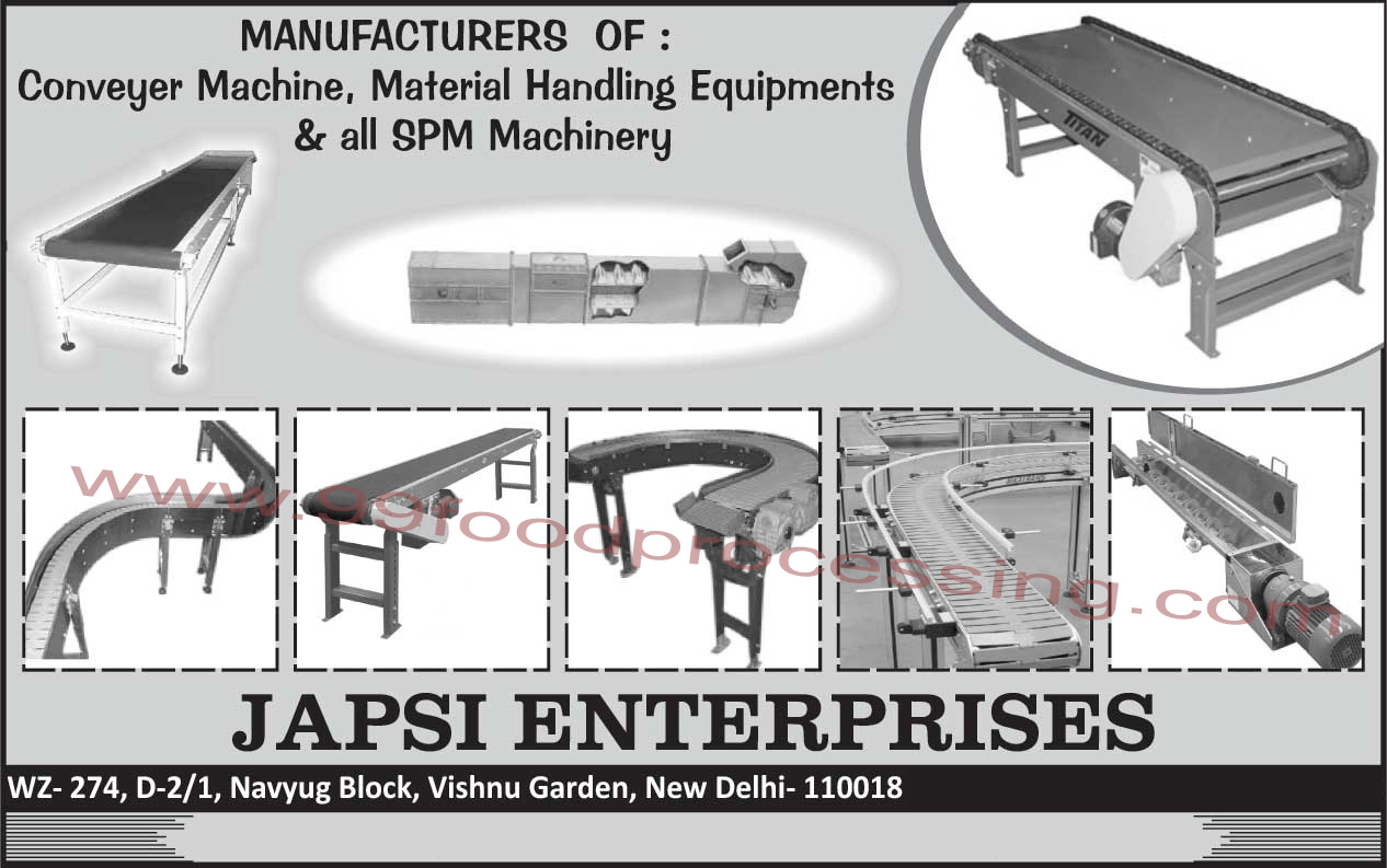 Conveyer Machines, Material Handling Equipments, SPM Machines, Special Purpose Machines,Button Polishing Machines