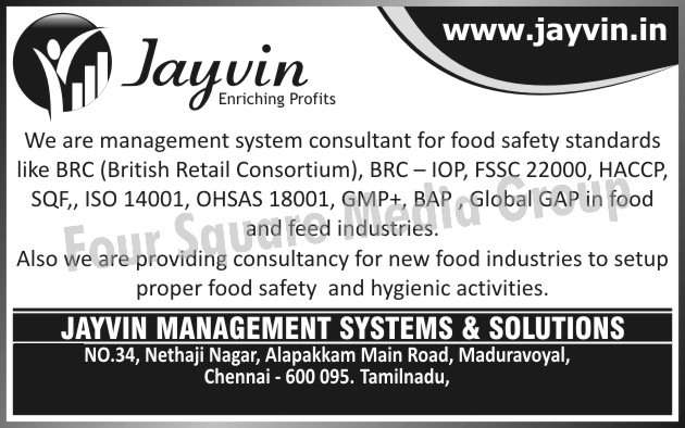 Management System Consultant For Food Safety Standards, New Food Industry Consultant