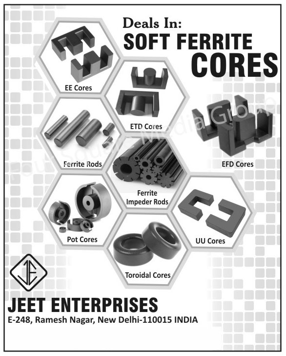 Soft Ferrite Cores, EE Cores, ETD Cores, EFD Cores, Ferrite Rods, Pot Cores, Ferrite Impeder Rods, UU Cores, Toroidal Cores