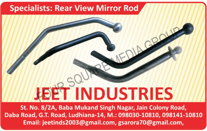 Rear View Mirror Rods,Mirror Rods, Two Wheeler Mirror Rods, 2 Wheeler Mirror Rods, Three Wheeler Mirror Rods, 3 Wheeler Mirror Rods, Four Wheeler Mirror Rods, 4 Wheeler Mirror Rods