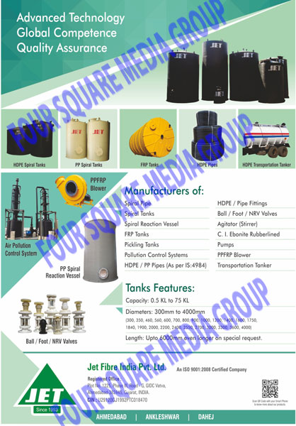 HDPE Spiral Tanks, PP Spiral Tanks, FRP Spiral Tanks, Profile Tanks, PP Spiral Pipes, HDPE Spriral Pipes, FRP Spiral Pipes, Extrusion Pipes, Spiral Pipes, Spiral Tanks, Spiral Reaction Vessel, FRP Tanks, Pickling Tanks, Pollution Control Systems, HPDE Pipes, PP Pipes, HDPE Fittings, Pipe Fittings, Ball Valves, Foot Valves, NRV Valves, Agitators, Stirrer, CI Ebonite Rubber Lined, Pumps, PP Blower, FRP Blower, Transportation Tanker, HDPE Tanks, HDPE Transporation Tanker, PPFRP Blower, PP Spiral Reaction Vessels, Air Pollution Control Systems