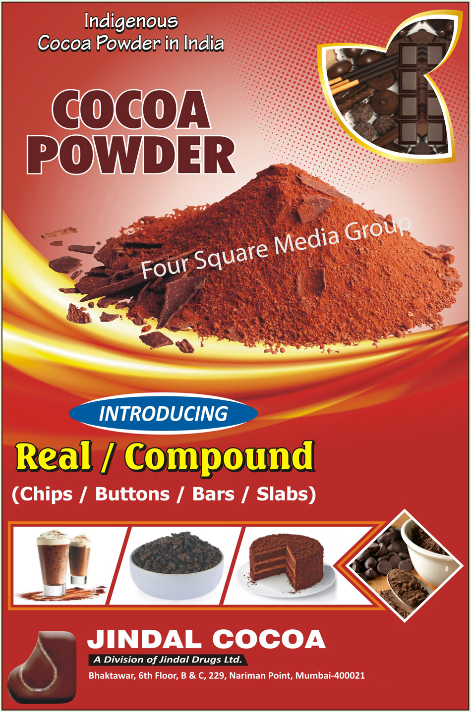 Chocolates, Dark Chocolates, Milk Chocolates, Cocoa Products, Cocoa Powder