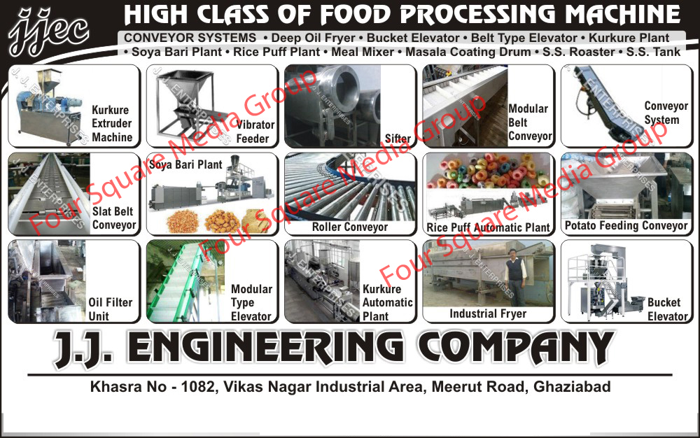 Conveyor Systems, Deep Oil Fryers, Bucket Elevators, Belt Type Elevators, Kurkure Plants, Soya Bari Plants, Rice Puff Plants, Meal Mixers, Masala Coating Drums, SS Roasters, Stainless Steel Roasters, Stainless Steel Tanks, SS Tanks, Kurkure Extruder Machines, Vibrator Feeders, Sifters, Modular Belt Conveyors, Slat Belt Conveyors, Roller Conveyors, Rice Puff Plants, Potato Feeding Conveyors, Rice Puff Automatic Plants, Oil Filter Units, Modular Type Elevators, Kurkure Automatic Plants, Industrial Fryers, Bucket Elevators, Food Processing Machines,Storage Systems, PEB Structure Fabrication, Heavy Structurals, Pipings