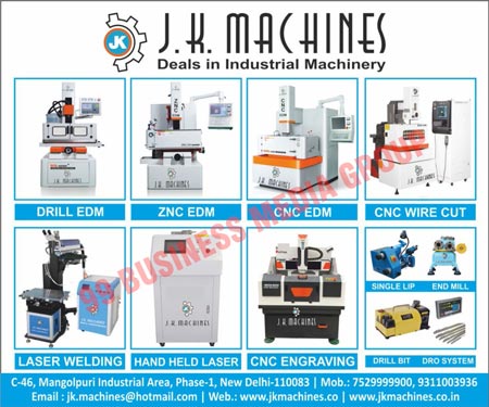 Industrial Machines, CNC EDM Machines, ZNC EDM Machines, EDM Drill Machines, EDM Drilling Machines, CNC Wire Cut Machines, VMC Machines, CNC Engraving Machines, Laser Marking Machines, Laser Welding Machines, ECO CNC Lathe Machines, Injection Moulding Machines, Wood Routers, Plastic Routers, Stone Routers, DRO Systems, Linear Scales, Cutter Grinders, Special Purpose Machines, Tool Room Machines, ECO CNC Wire Cut Machines, Video Measuring Machines, Vertical Molding Machines, Vertical Moulding Machines, Single Slide Vertical Molding Machines, Double Slide Vertical Molding Machines, Rotary Vertical Molding Machines, Double Colour Vertical Molding Machines, Double Color Vertical Molding Machines, Thermo Setting Vertical Molding Machines, Single Slide Vertical Moulding Machines, Double Slide Vertical Moulding Machines, Rotary Vertical Moulding Machines, Double Colour Vertical Moulding Machines, Double Color Vertical Moulding Machines, Thermo Setting Vertical Moulding Machines, Water Pumps, Electrodes, Molybdenum Wires, JR 3 Gels, Guides, Carbides, Rollers, Assemblies, Laser Wires, E Scooties, Electric Scooties, CNC Drill EDM Machines, Hand Held Laser Machines, CNC EDM Machines, CNC Single Lip Machines, CNC End Mill Machines, CNC Drill Bit Machines, CNC DRO System Machines