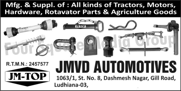 Tractor Parts, Motor Parts, Hardware Parts, Rotavator Parts, Agriculture Goods