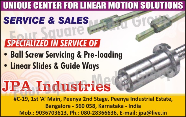 Ball Screw Servicing, Pre Loading Ball Screw, Linear Slides, Linear Guide Ways, Ball Screw Servicing, Ball Screw Pre Loading Services, Linear Slide Services, Linear Guide Way Services