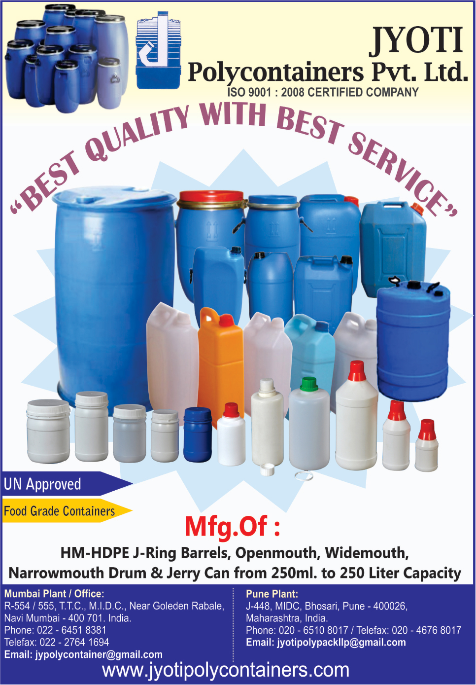 HM Barrels, HDPE Barrels, Open Mouth Drums, Narrow Mouth Drums, J Ring Barrels,Polycan, Jerry Can, Full Open Top, Barrel