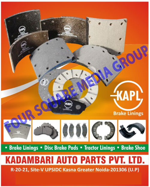 Brake Linings, Disc Brake Pads, Tractor Linings, Brake Shoes