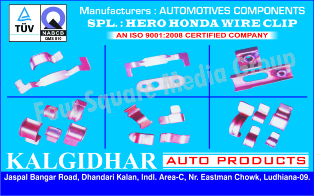 Automotive Components, Motorcycle Wire Clips