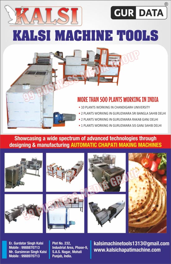 Automatic Chapati Making Machines, Chapati Making Machines