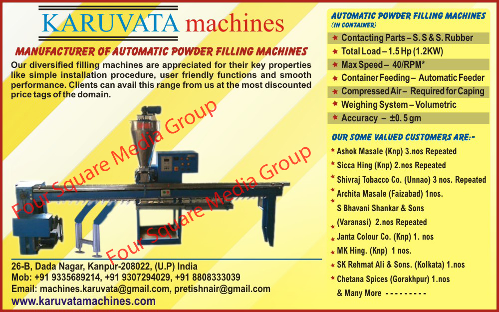 Automatic Powder Filling Machines,Seaming Machines