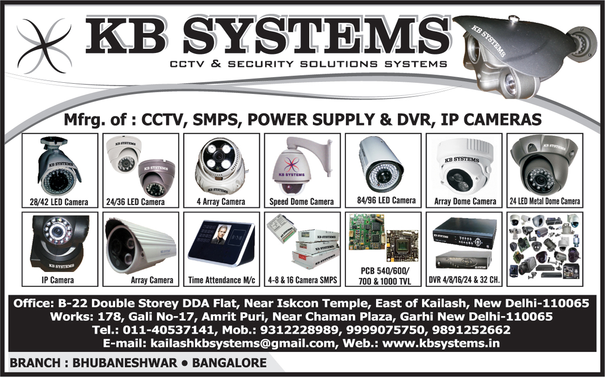 CCTV Cameras, LED Cameras, Array Cameras, Speed Dome Cameras, Array Dome Cameras, LED Metal Dome Cameras, IP Camera, Time Attendance Machines, Camera SMPS, DVR, Digital Video Recorders, Camera Power Supply, Camera PCB, Camera Printed Circuit Boards