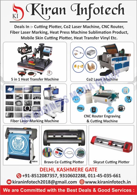Cutting Plotters, Co2 Laser Machines, CNC Routers, Fiber Laser Marking Machines, Heat Press Machines, Heat Press Machine Sublimation Products, Mobile Skin Cutiing Plotters, Heat Transfer Vinyl Machines, Heat Transfer Machines, CNC Router Engraving Machines, CNC Router Cutting Machines, Bravo Ce Cutiing Plotters, Skycut Cutting Plotters