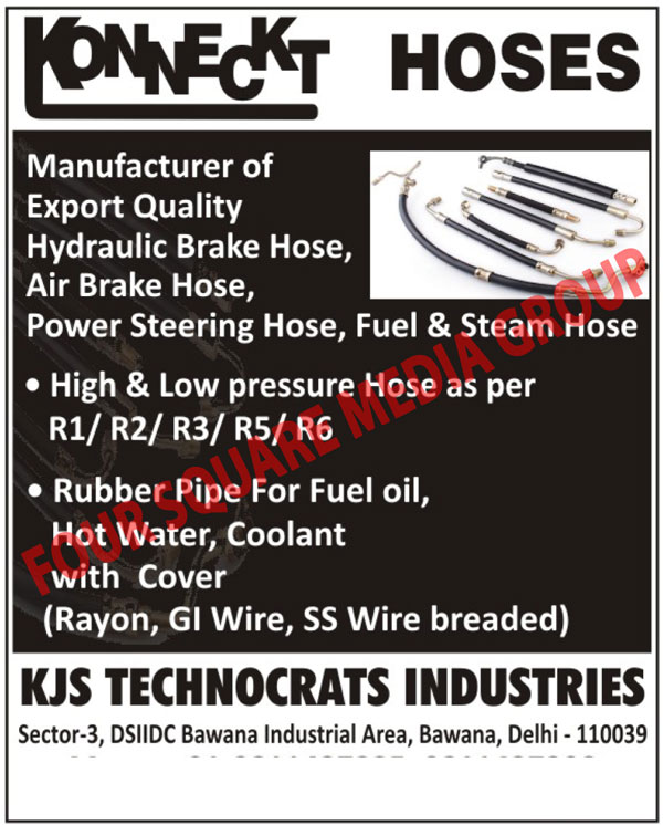 Hydraulic Brake Hoses, Air Brake Hoses, Power Steering Hoses, Fuel Hoses, Steam Hoses, R1 Hoses, R2 Hoses, R3 Hoses, R5 Hoses, R6 Hoses, Fuel Oil Rubber Pipes, Hot Water Rubber Pipes, Coolant Rubber Pipes, Rayon Wires, Gi Wires, Ss Wires Breaded