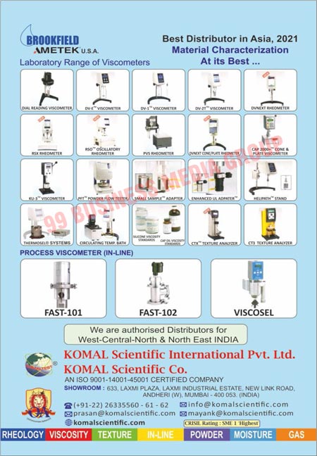 Viscometers, Process Viscometers, In-Line Process Viscometers