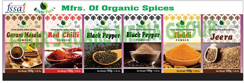 Organic Spices, Jeera, Haldi, Tamarind, Black Pepper, Red Chilly, Red Chilli, Garam Masala