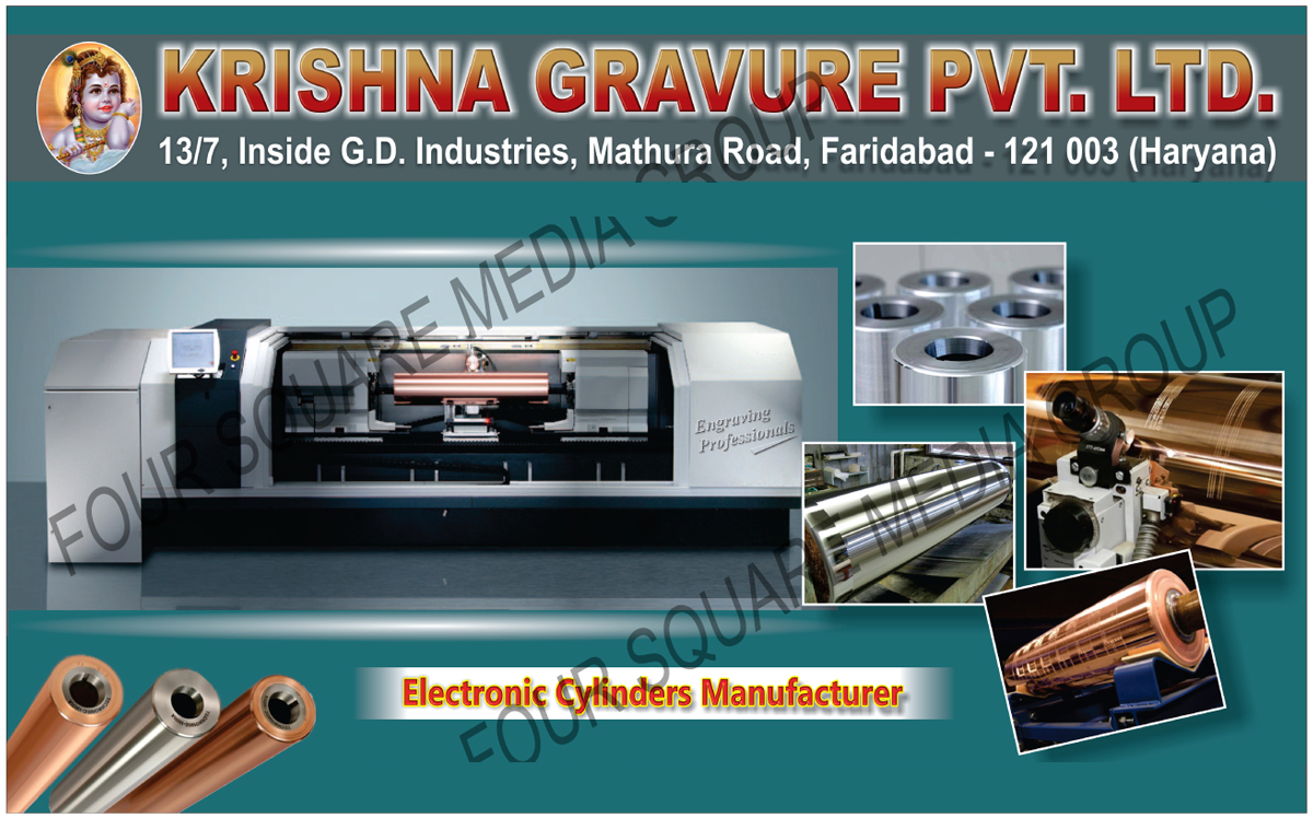 Electronic Cylinders, Rotogravure Printing Machine Electronic Cylinders, Electronic Engrave Cylinders, Flexible Packaging Materials