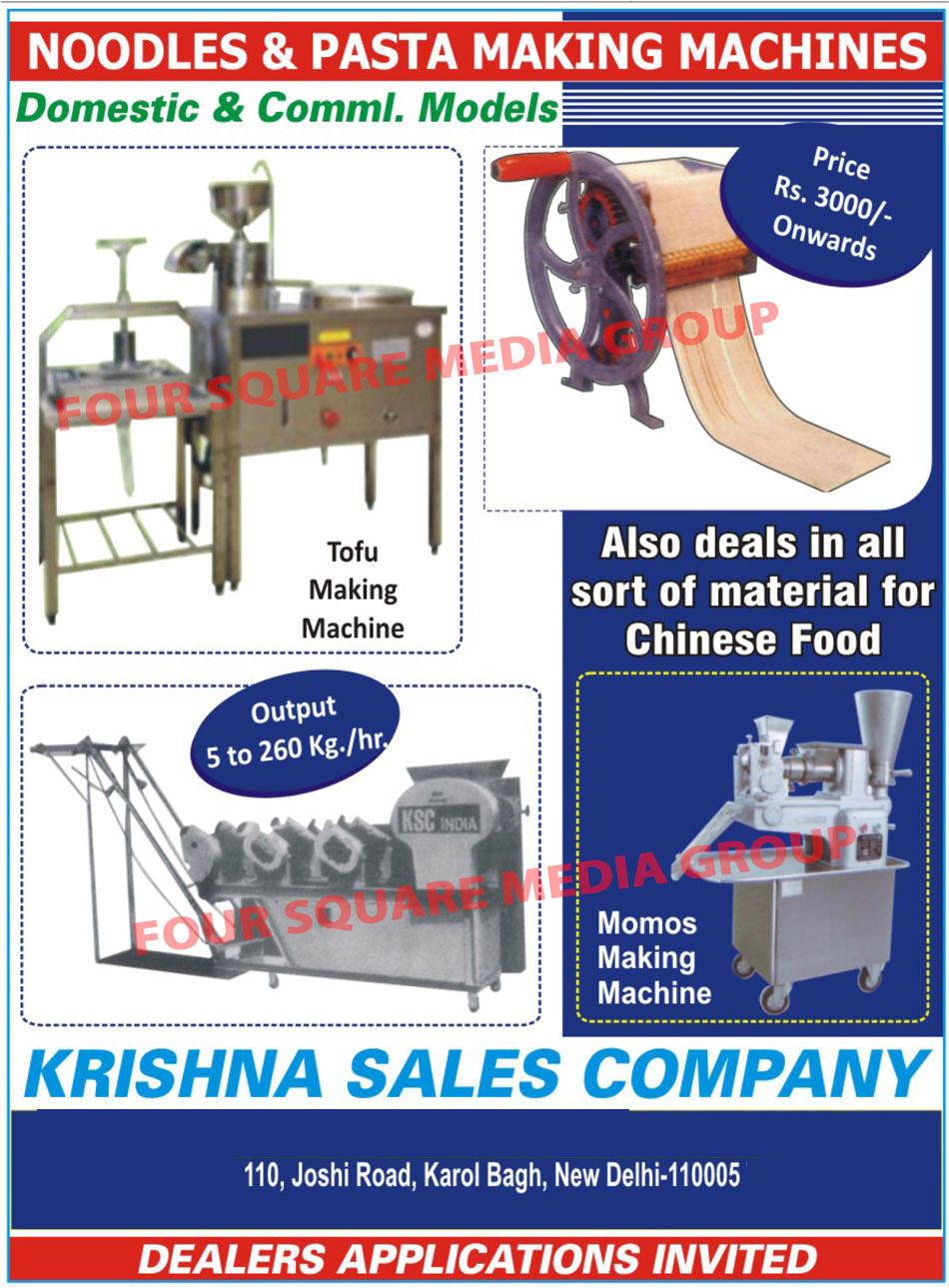 Noodles Making Machines, Pasta Making Machines, Tofu Making Machines, Chinese Food Material, Chinese Food Ingredients, Instant Bean Curd Machine, Momos Making Machines