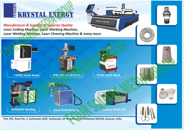 Laser Cutting Machines, Laser Marking Machines, Laser Welding Machines, Laser Cleaning Machines